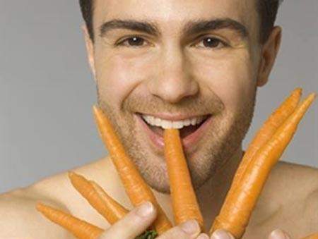 cà rốt, lợi ích của cà rốt, cà rốt tốt cho đàn ông
