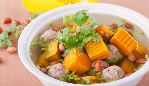 bí đỏ, canh bí đỏ, lợi ích từ bí đỏ