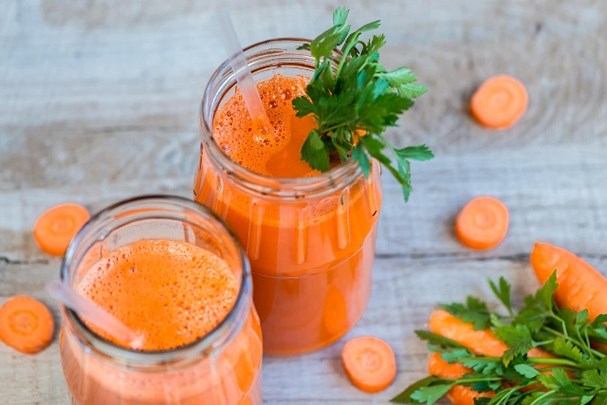 nước ép cà rốt tươi, công dụng của nước ép cà rốt, nước cà rốt cho sức khỏe